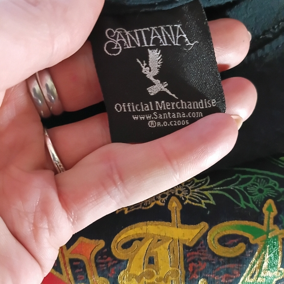 SZ L BLACK CARLOS SANTANA SHIRT 00s - Picture 5 of 5